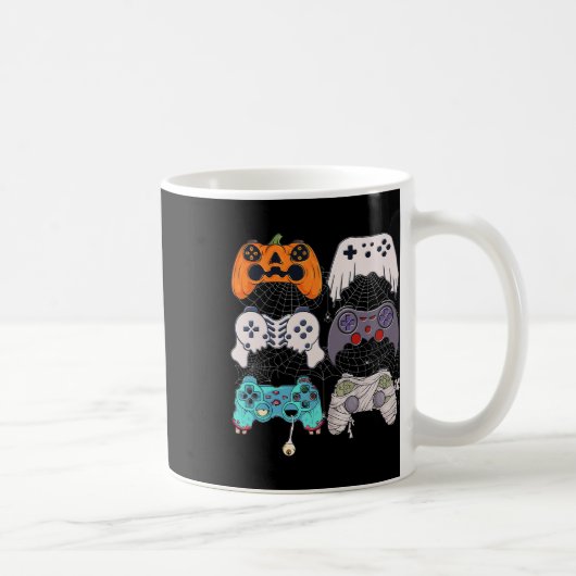 Mug Halloween Squelette Zombie Contrôleurs de jeu mama (Droite)