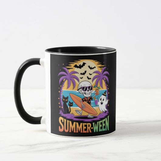 Mug Halloween Squelettique de Summerween (Gauche)