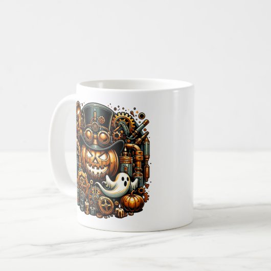 Mug Halloween Steampunk (Devant gauche)