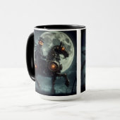 Mug Halloween Steampunk Cavalier sans tête (Devant gauche)