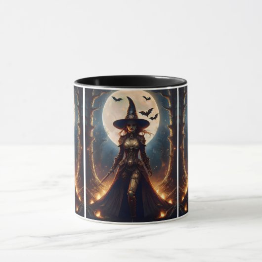 Mug Halloween Steampunk Forest Witch (Centre)