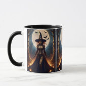 Mug Halloween Steampunk Forest Witch (Gauche)