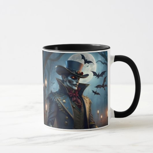 Mug Halloween Steampunk Southern Gothic Zombie (Droite)