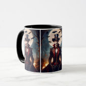 Mug Halloween Steampunk Vampire Zombie (Devant gauche)