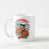 Mug Halloween Summer Ween Skeleton Spooky Vacation Flo (Gauche)