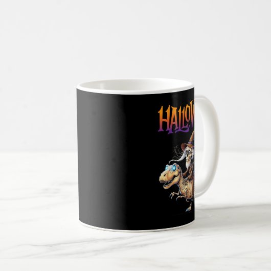Mug Halloween T-rex Skeleton Ride (Devant droit)