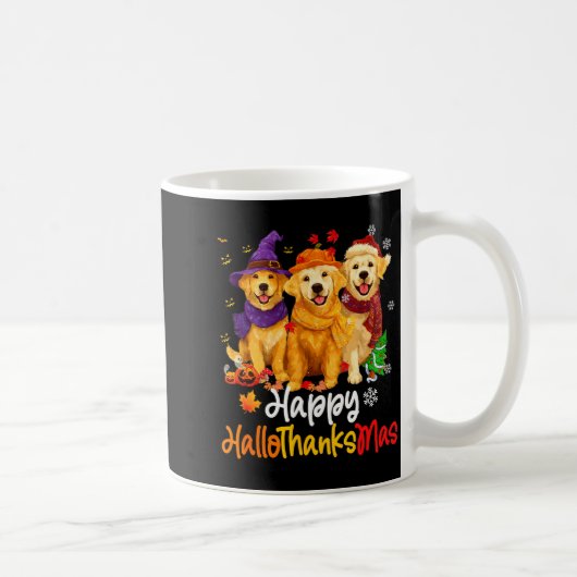 Mug Halloween Thanksgiving Christmas Golden Retriever (Droite)