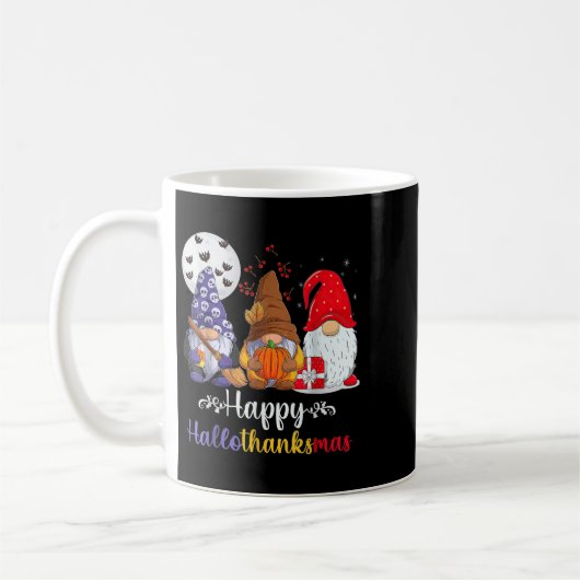 Mug Halloween Thanksgiving Noël Joyeux Hallomerci (Gauche)