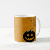 Mug Halloween thème Citrouille et araignée (Devant droit)