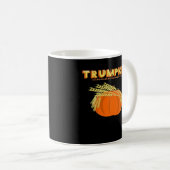 Mug Halloween Trumpkin Donald Funny Citrouille faire H (Devant droit)