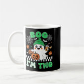 Mug Halloween Two Birthday Boo Im Two Groovy Birthday  (Gauche)