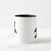 Mug Halloween Vampire Chat noir avec ailes (Centre)
