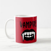 Mug Halloween Vampire Rouge Effrayant (Gauche)