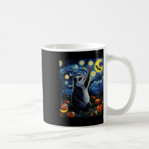 Mug Halloween Van Gogh' Starry Night Opossum Citrouill