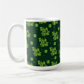 MUG HALLOWEEN VERT TRICK OU TRAITEMENT & COMPÉTENCES (Gauche)