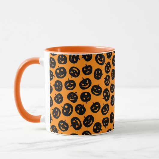 Mug Halloween Vintage Citrouille orange (Gauche)