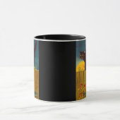 Mug Halloween vintage en chat noir (Centre)