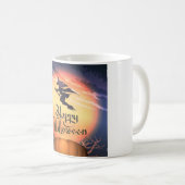 Mug Halloween Volant Sorcière Citrouille de salle de c (Devant droit)