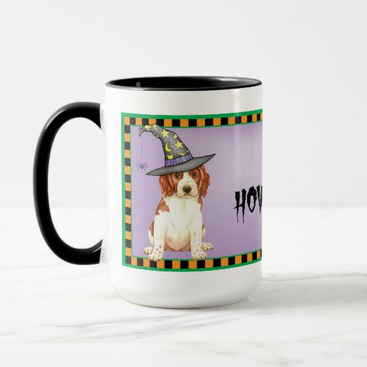 Mug Halloween Welsh Springer Spaniel (Gauche)