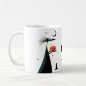 Mug Halloween Whimsical 'BOO!' avec caractère Éffrayan (Gauche)
