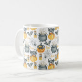 Mug Halloween Whimsical Cauldron et Motif de chats (Devant gauche)