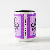 Mug Halloween Witch Boss Funny Purple Personnalisable (Centre)