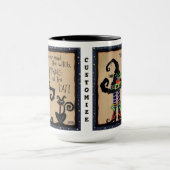 Mug Halloween Witch Chat Noir Drôle Citation Personnal (Centre)