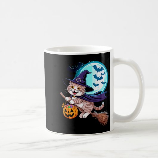 Mug Halloween Witch Scottish Fold Moon Coupari  (Droite)