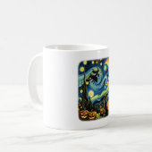 Mug Halloween Witch Van Gogh Starry Night Black Cat Pu (Devant gauche)