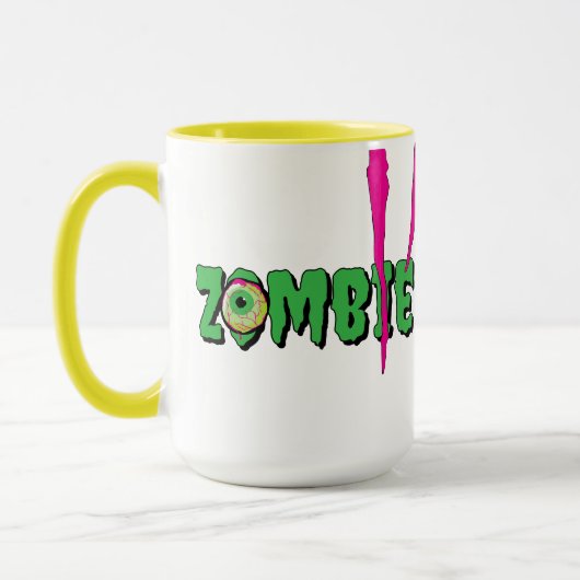 Mug Halloween Zombie de Rippin amusant et amusant (Gauche)