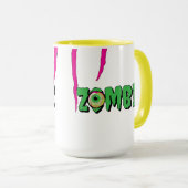 Mug Halloween Zombie de Rippin amusant et amusant (Devant droit)