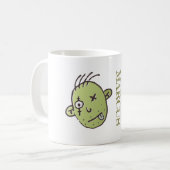 Mug Halloween zombie drôle (Devant gauche)