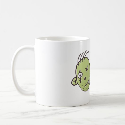 Mug Halloween zombie drôle (Gauche)