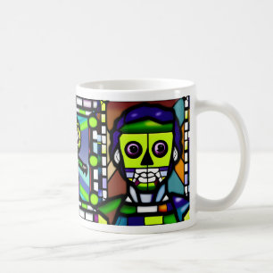 Mug Halloween Zombie Musique en verre tendu