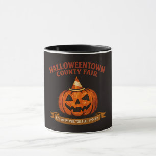 Mug Halloweentown de la foire du comté vintage Citroui