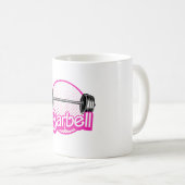 Mug Haltère - rose (Devant droit)