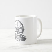 Mug haltere tete de mort 666 musculation bodybuilding  (Devant droit)