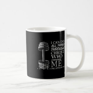 Mug Haltérophile chrétien de la Bible capable de faire