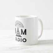 Mug HAM Radio Amateur Opérateur Antenne Code Idée cade (Devant droit)