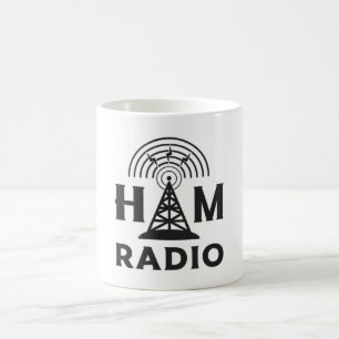 Mug HAM Radio Amateur Opérateur Antenne Code Idée cade