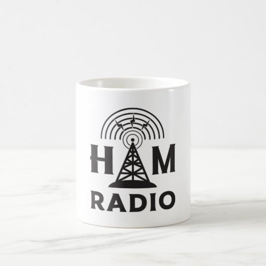 Mug HAM Radio Amateur Opérateur Antenne Code Idée cade (Centre)