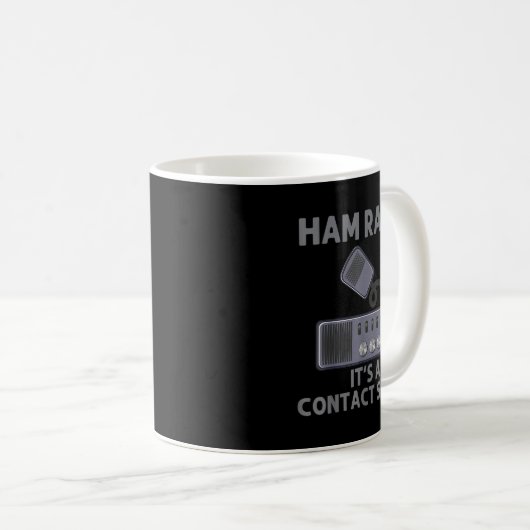 Mug Ham Radio Art Pour Hommes Femmes Radio Amateur Opé (Devant droit)