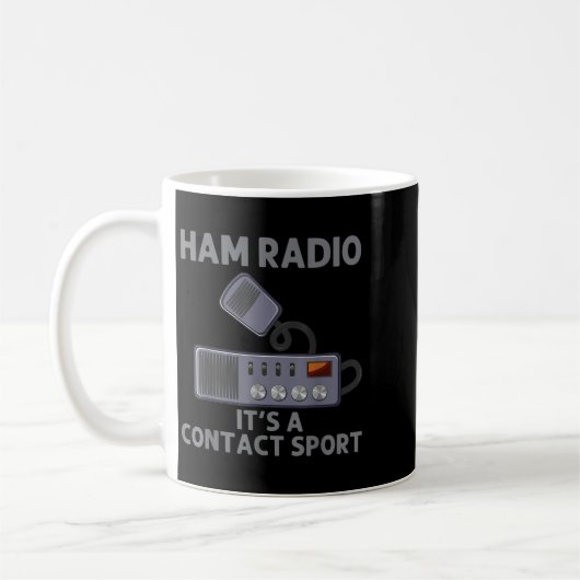 Mug Ham Radio Art Pour Hommes Femmes Radio Amateur Opé (Gauche)