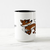 Mug Ham Radio Fox chasse Fox avec indicatif d'appel Mu (Centre)