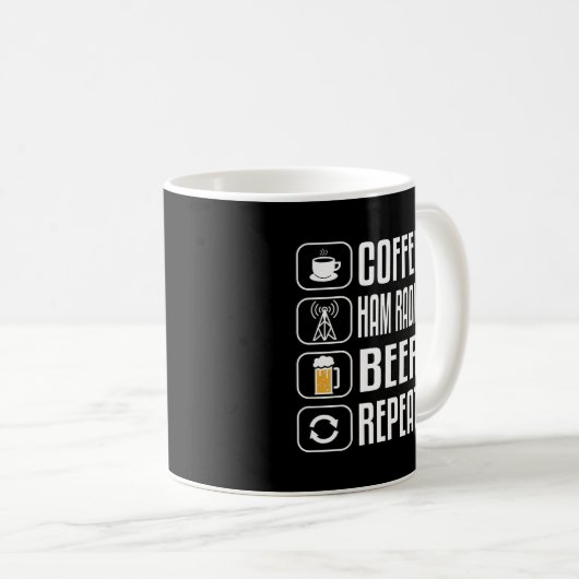 Mug Ham Radio Funny Cadeau de café (Devant droit)