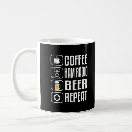 Mug Ham Radio Funny Cadeau de café (Gauche)