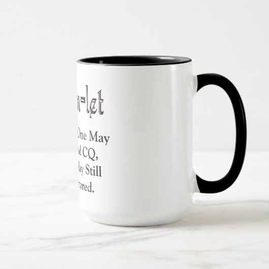 Mug Ham Radio Hamlet CQ Hamlet Citation Muote (Droite)