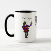 Mug Ham Radio Hamlet CQ Hamlet Citation Muote (Gauche)