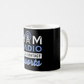 Mug HAM Radio Opérateur Antenne Amateur Code Idée cade (Devant droit)