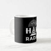 Mug HAM Radio Opérateur Antenne Code Amateur Idée cade (Devant gauche)